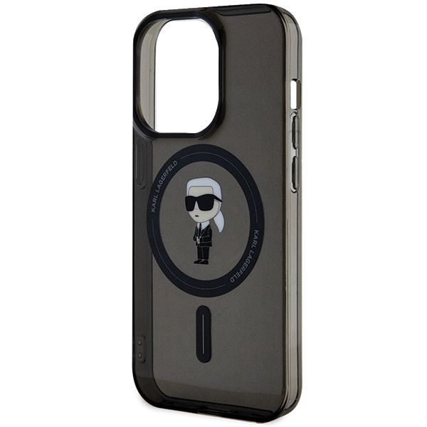 KARL LAGERFELD KLHMP14LHFCKNOK IPHONE 14 PRO 6.1" CZARNY/BLACK HARDCASE IML IKONIK MAGSAFE