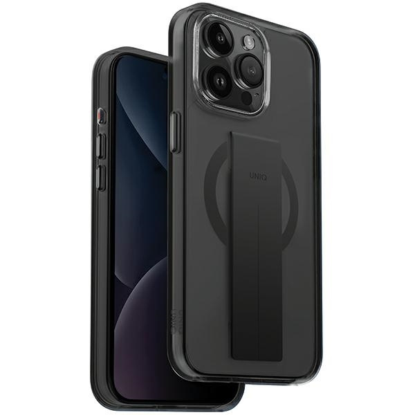 Etui UNIQ Heldro Mag Magclick Charging na iPhone 15 Pro Max - czarne