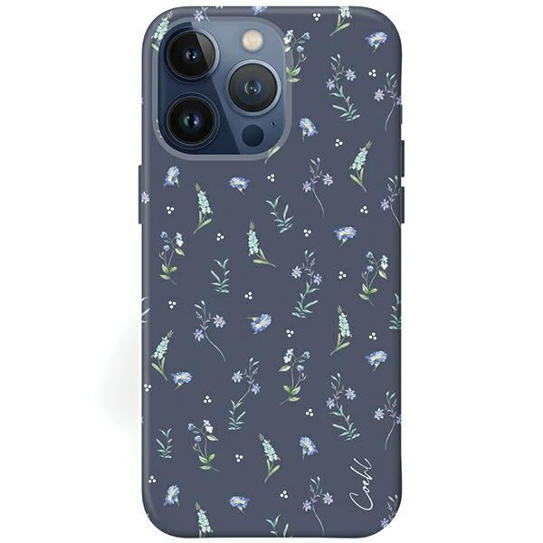 Etui UNIQ Coehl Prairie na iPhone 15 Pro - granatowe