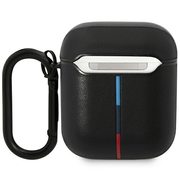 Etui BMW Leather Curved Line na AirPods 1/2 - czarne