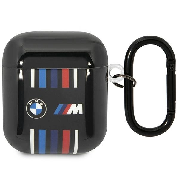 Etui BMW Multiple Colored Lines na AirPods 1/2 - czarne