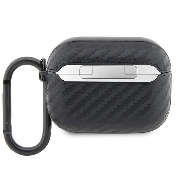 Etui BMW Carbon Double Metal Logo na AirPods Pro - czarne