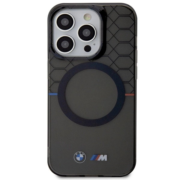 Etui BMW Pattern MagSafe na iPhone 14 Pro - szare