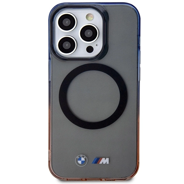 Etui BMW Gradient Bumper MagSafe na iPhone 14 Pro - szare