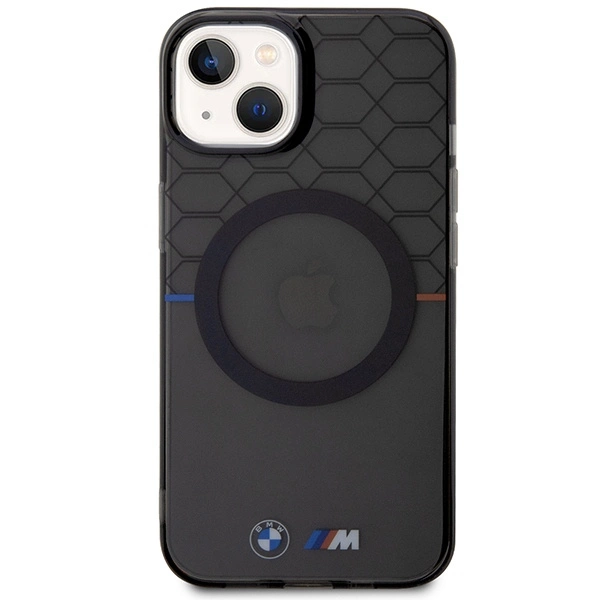 Etui BMW Pattern MagSafe na iPhone 14 Plus - szare