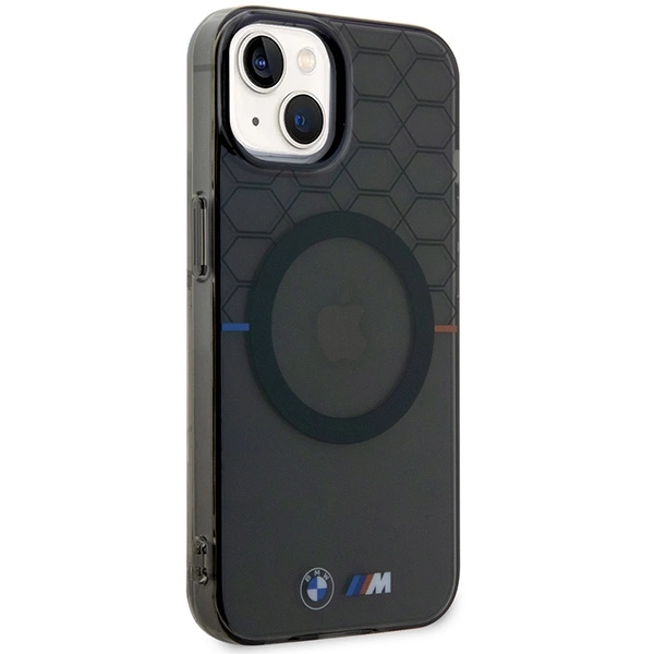 Etui BMW Pattern MagSafe na iPhone 14 Plus - szare