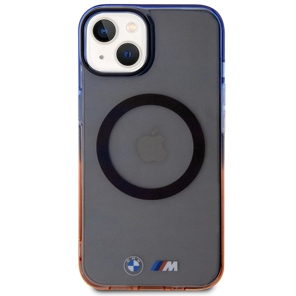 Etui BMW Gradient Bumper MagSafe na iPhone 14 Plus - szare