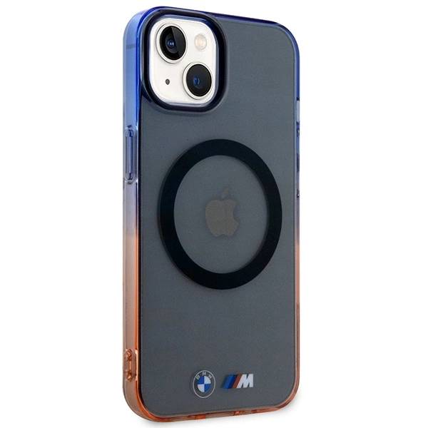 Etui BMW Gradient Bumper MagSafe na iPhone 14 Plus - szare