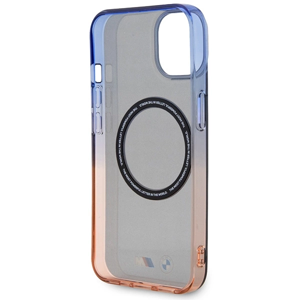 Etui BMW Gradient Bumper MagSafe na iPhone 14 Plus - szare