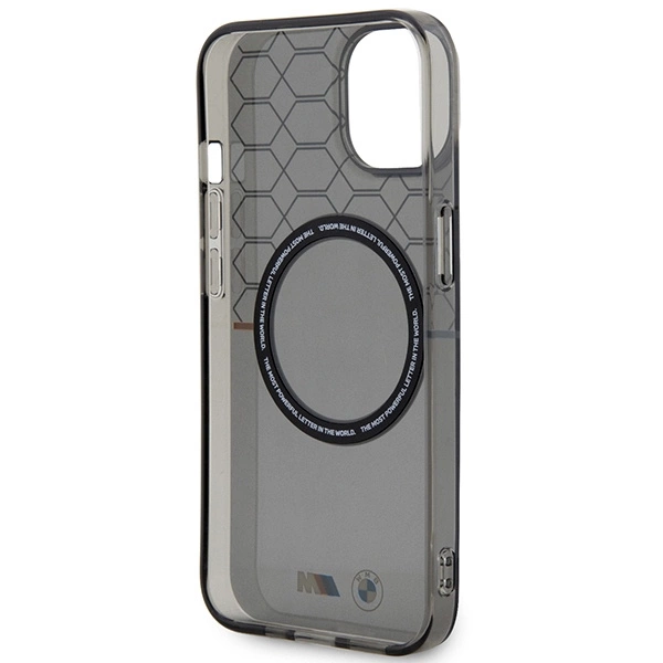 Etui BMW Pattern MagSafe na iPhone 14 - szare