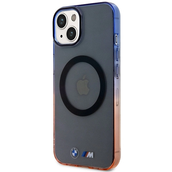 Etui BMW Gradient Bumper MagSafe na iPhone 14 - szare