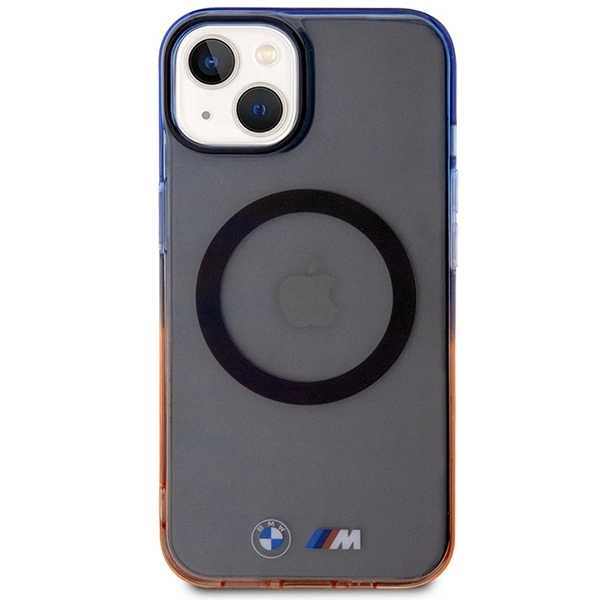 Etui BMW Gradient Bumper MagSafe na iPhone 14 - szare
