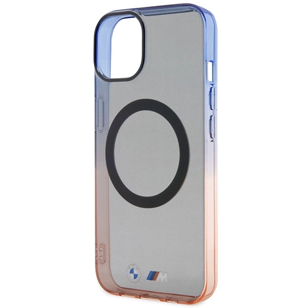 Etui BMW Gradient Bumper MagSafe na iPhone 14 - szare