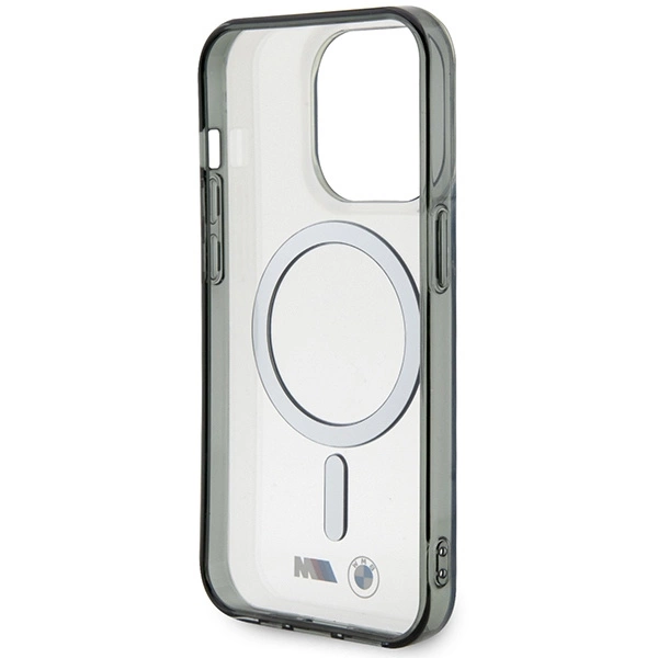 Etui BMW Silver Ring MagSafe na iPhone 14 Pro Max - przezroczyste