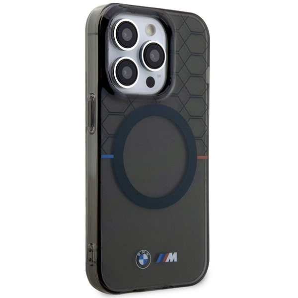 Etui BMW Pattern MagSafe na iPhone 14 Pro Max - szare