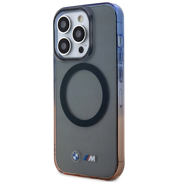 Etui BMW Gradient Bumper MagSafe na iPhone 14 Pro Max - szare