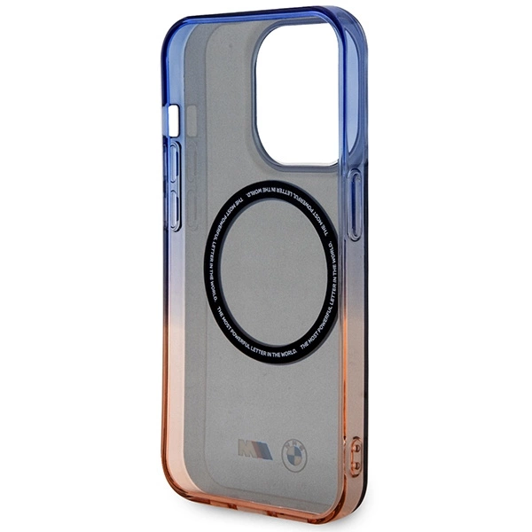 Etui BMW Gradient Bumper MagSafe na iPhone 14 Pro Max - szare