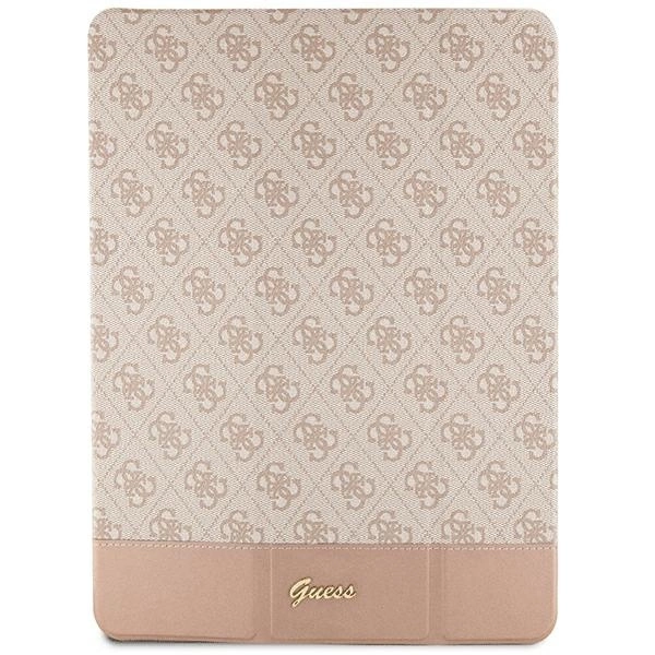Etui Guess 4G Stripe Allover na iPad Pro 12.9" - różowe