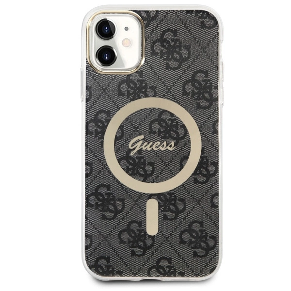 Etui Guess 4G MagSafe na iPhone 11 - czarne