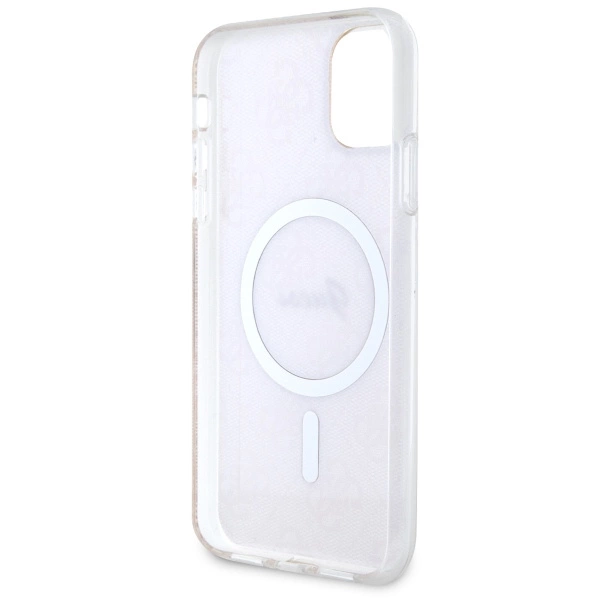 Etui Guess 4G MagSafe na iPhone 11 - różowe