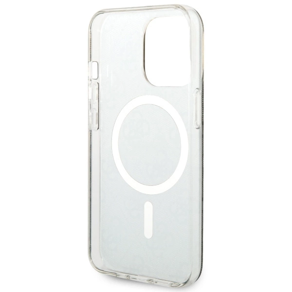 Etui Guess 4G MagSafe na iPhone 13 Pro / iPhone 13 - brązowe