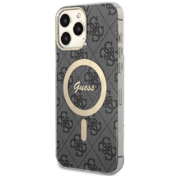 Etui Guess 4G MagSafe na iPhone 13 Pro Max - czarne