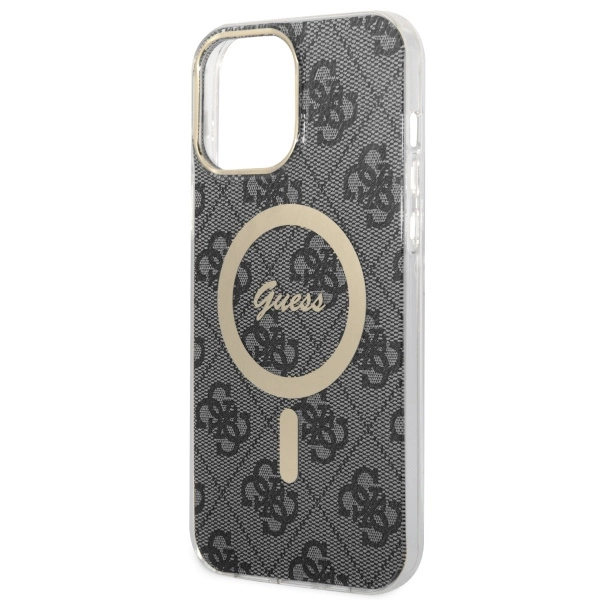 Etui Guess 4G MagSafe na iPhone 13 Pro Max - czarne
