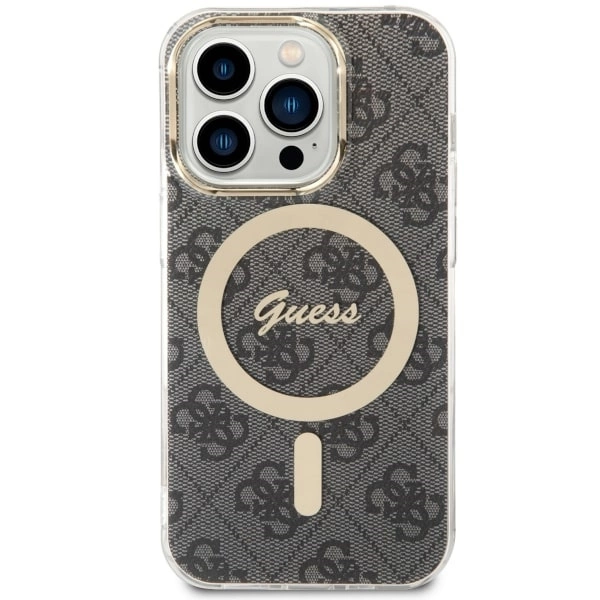 Etui Guess 4G MagSafe na iPhone 14 Pro - czarne