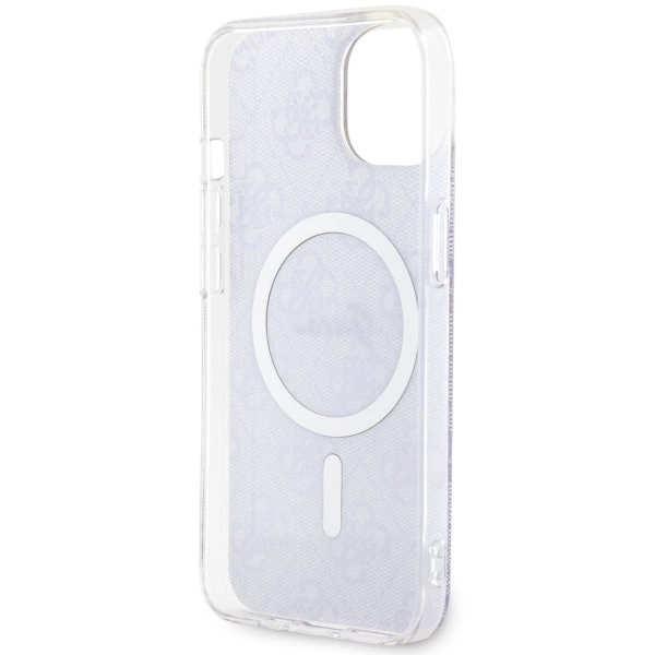 Etui Guess 4G MagSafe na iPhone 14 Plus - purpurowe