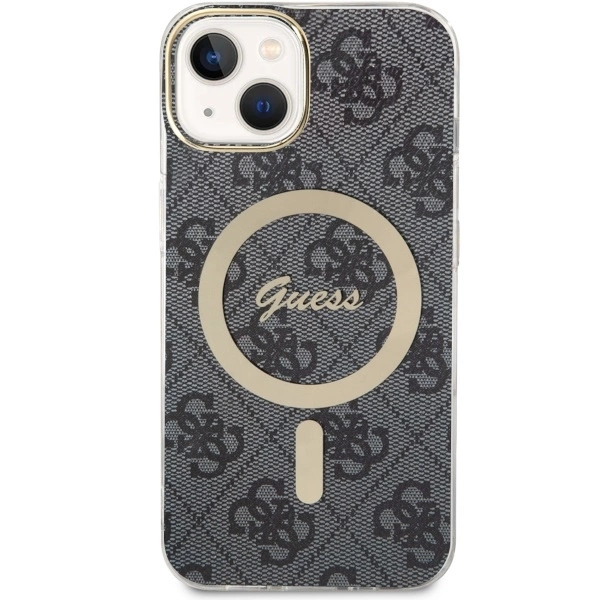 Etui Guess 4G MagSafe na iPhone 14 - czarne