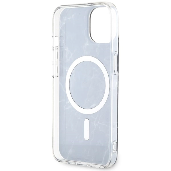 Etui Guess Marble MagSafe na iPhone 14 - czarne