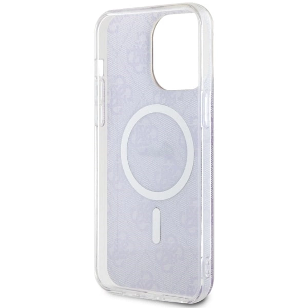 Etui Guess 4G MagSafe na iPhone 14 Pro Max - purpurowe