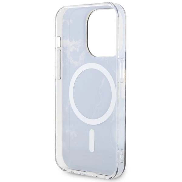 Etui Guess Golden Marble MagSafe na iPhone 14 Pro Max - czarne