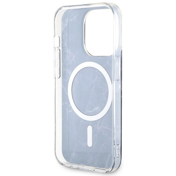 Etui Guess Marble MagSafe na iPhone 14 Pro Max - czarne