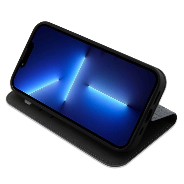 Etui Karl Lagerfeld Saffiano Monogram na iPhone 14 - srebrne