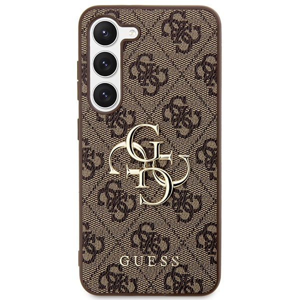 Guess GUHCS24S4GMGBR S24 S921brązowy/brown hardcase 4G Big Metal Logo