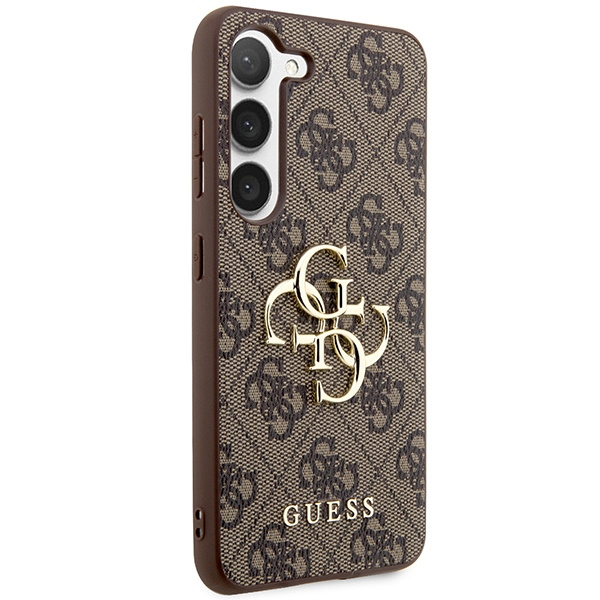 Guess GUHCS24S4GMGBR S24 S921brązowy/brown hardcase 4G Big Metal Logo