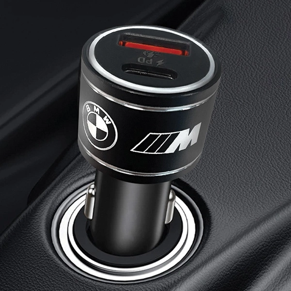 Ładowarka samochodowa BMW M Edition PD QC 3.0 20W Fast Charge - czarne