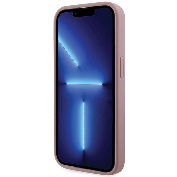 Etui Guess Rhinestone Triangle na iPhone 14 Pro - różowe