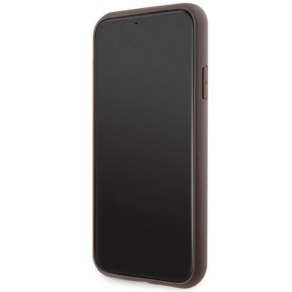 Etui Guess 4G Stripes na iPhone 11 / Xr - brązowe