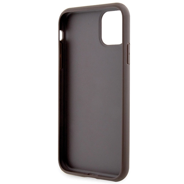 Etui Guess 4G Stripes na iPhone 11 / Xr - brązowe