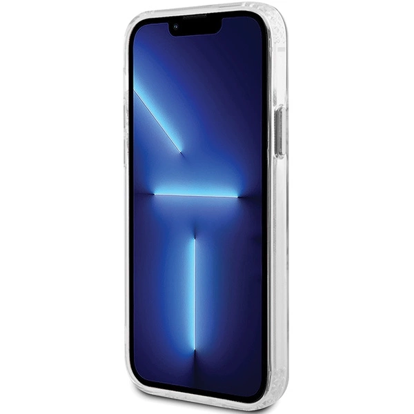Etui Guess Metal Outline Magsafe na iPhone 12 / iPhone 12 Pro - srebrne