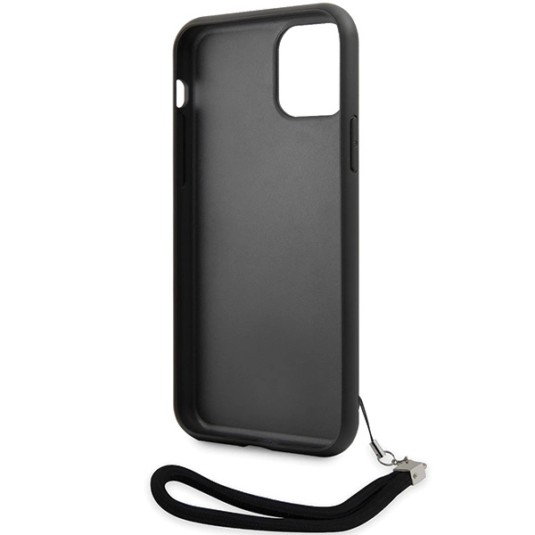 Etui Karl Lagerfeld Sequins Cord na iPhone 11 / Xr - srebrne