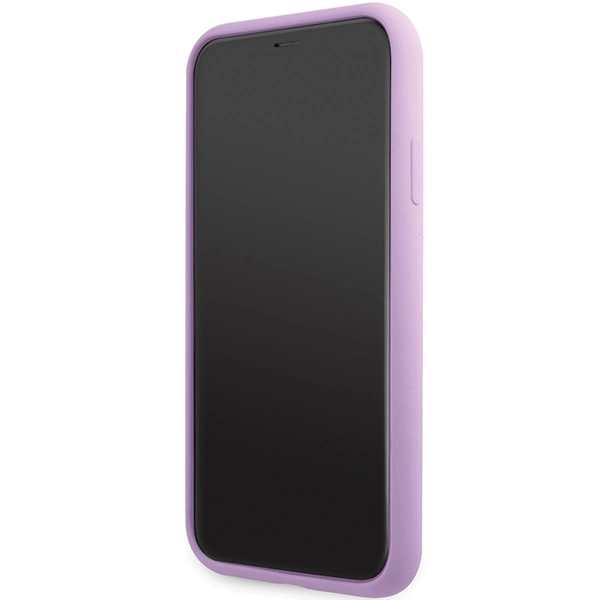 Etui Karl Lagerfeld Silicone Signature na iPhone 11 / Xr - purpurowe