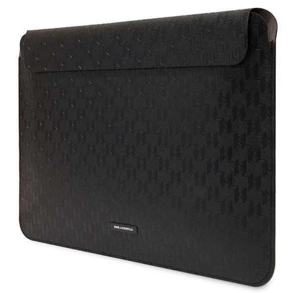 Pokrowiec Karl Lagerfeld Saffiano Plaque na laptop 14" - czarny