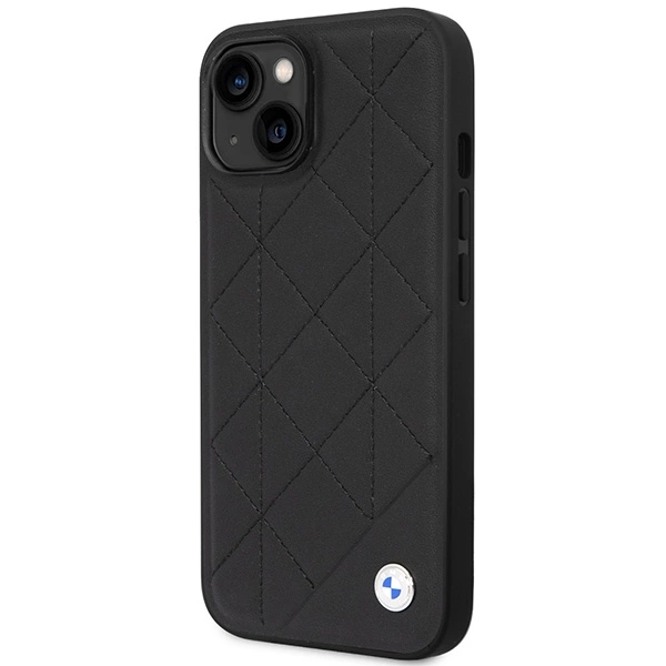 Etui BMW Leather Quilted na iPhone 14 - czarne