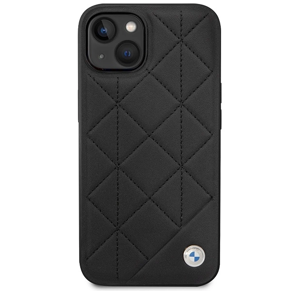 Etui BMW Leather Quilted na iPhone 14 - czarne