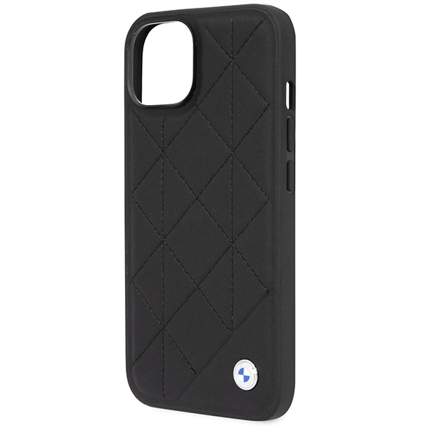 Etui BMW Leather Quilted na iPhone 14 - czarne