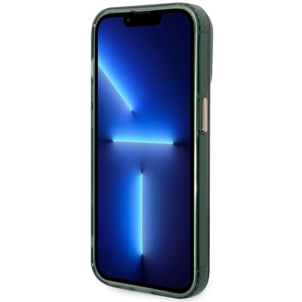 Etui Guess Gold Outline Translucent MagSafe na iPhone 14 Pro - zielone