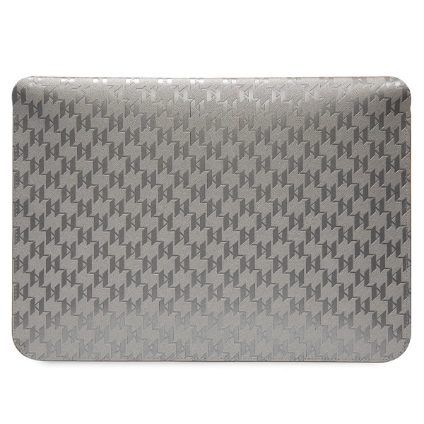 Pokrowiec Karl Lagerfeld Saffiano Monogram Choupette na laptopa 14" - srebrny